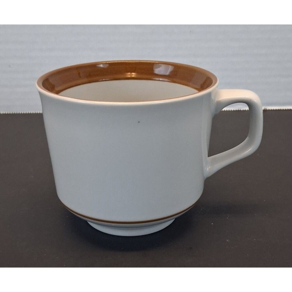VTG Monterrey Stoneware Brown Coffee Mug MI Japan 8 oz Mid-Century Modern 1970s